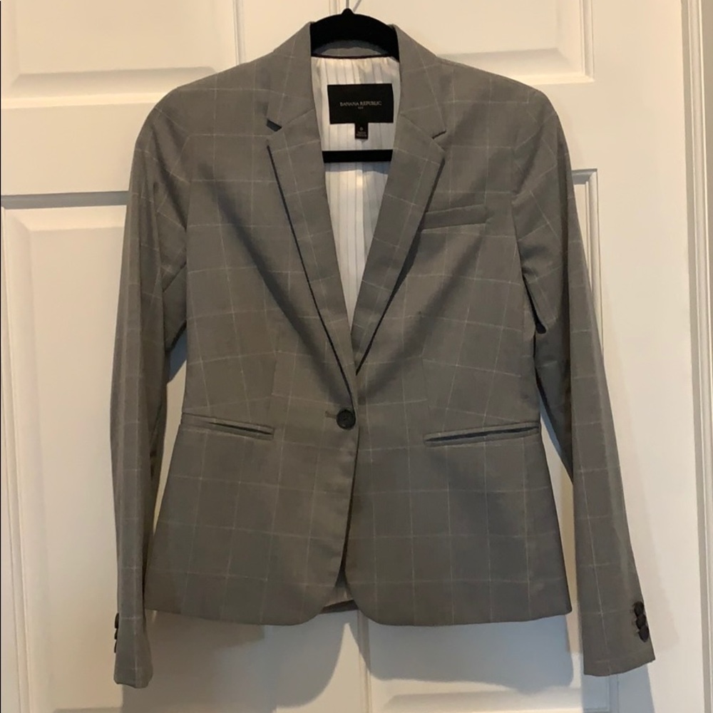 Gray Banana Republic Blazer